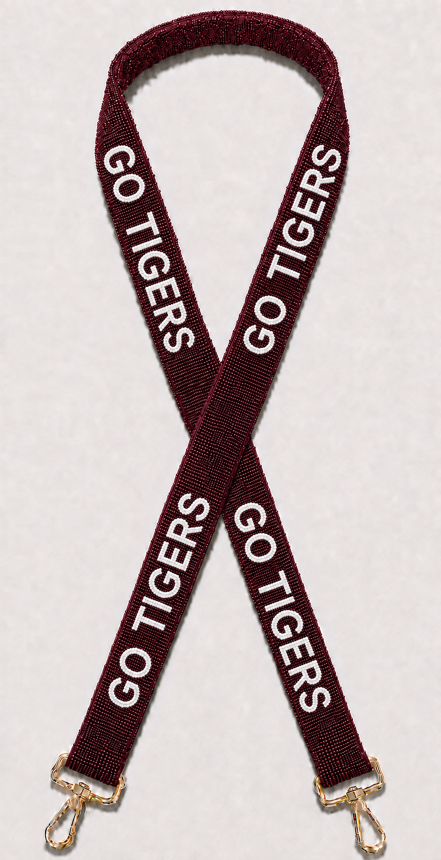 GO TIGERS Beaded Purse Strap