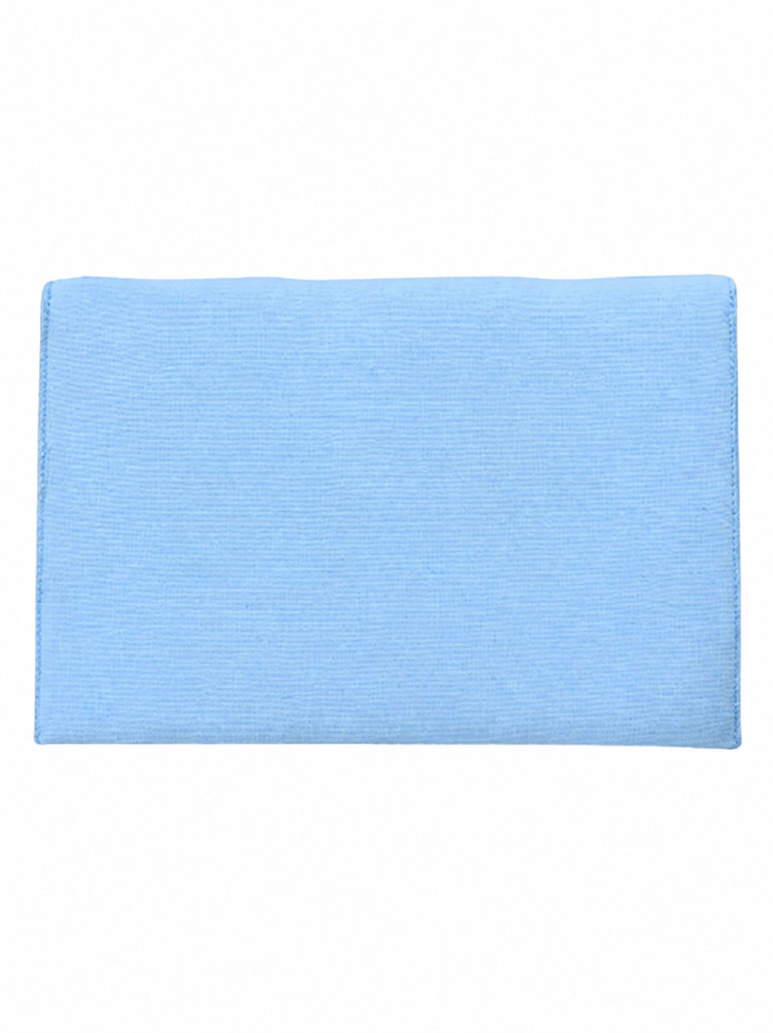 Hand-Beaded Daisy Clutch, Vibrant Blue Floral Statement Handbag