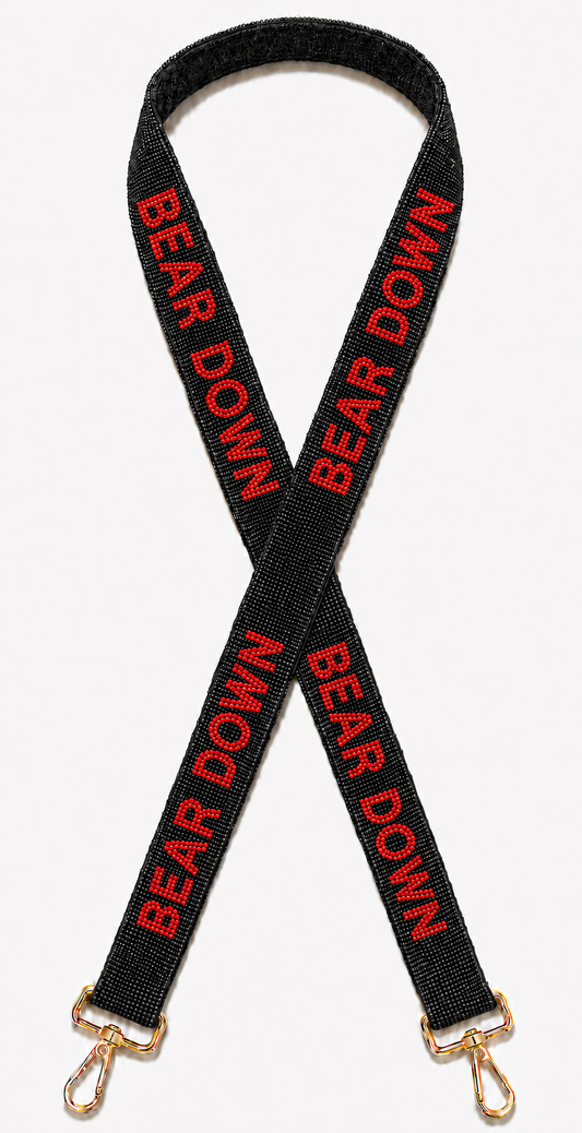 BEAR DOWN Gameday Beaded Bag Strap
