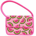 Handcrafted Watermelon Pattern Beaded Shoulder Bag Vibrant Summer Fruit Design