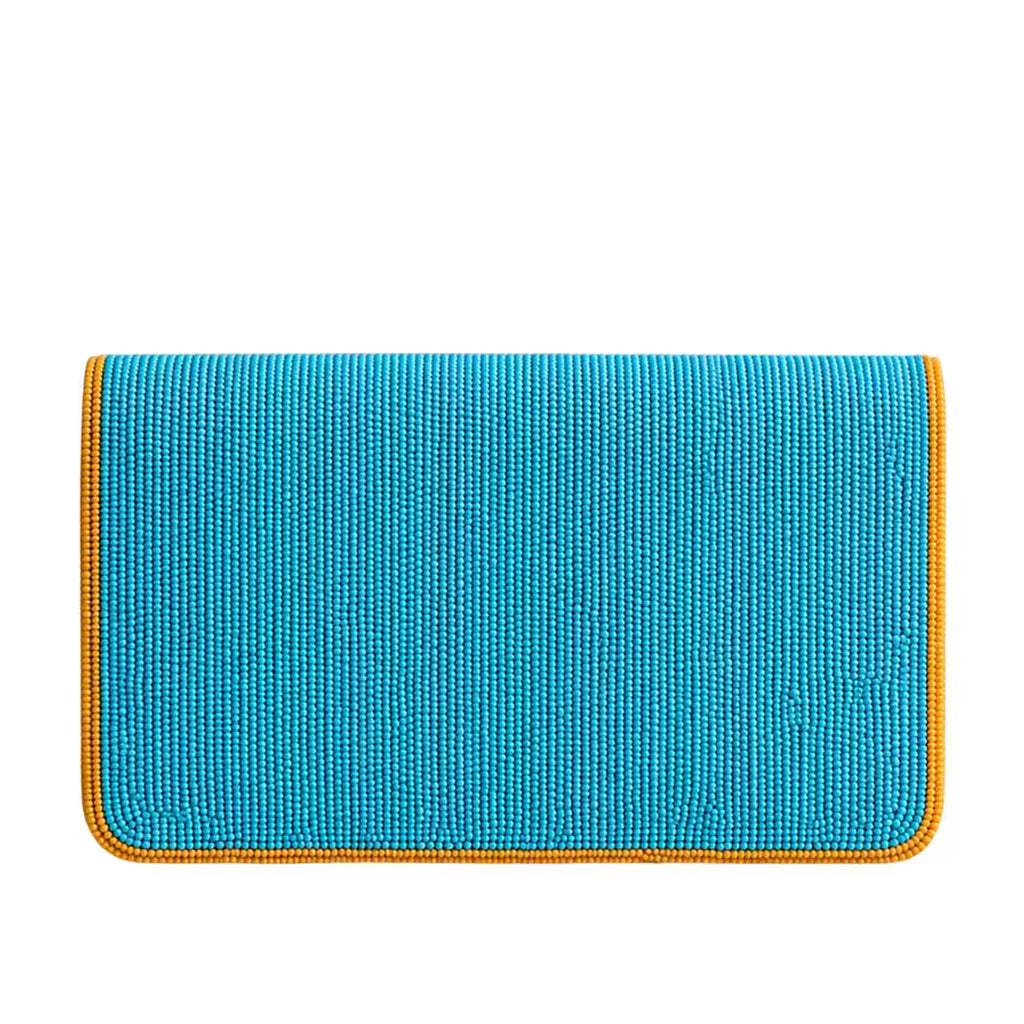 Beaded Lemon Purse Handmade Summer Clutch for Women